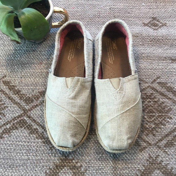 Toms Shoes - Toms burlap espadrille flats size 7.5